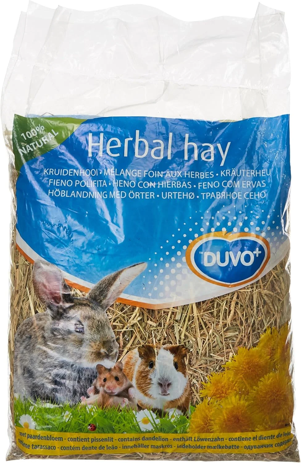 یونجه گیاهی قاصدک Duvo+ 353411، ۵۰۰ گرم (بسته بندی ممکن است متفاوت باشد) یونجه گیاهی قاصدک Duvo+ 353411، ۵۰۰ گرم (بسته بندی ممکن است متفاوت باشد)