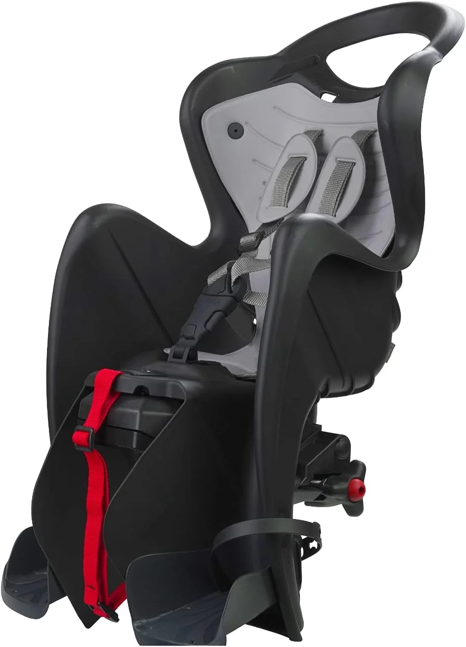 صندلی عقب دوچرخه تاشو Mr Fox 2021 - روکش شانه و کوسن ساخته شده از چرم مصنوعی - برای کودکان تا 22 کیلوگرم، از 3 تا 8 سال