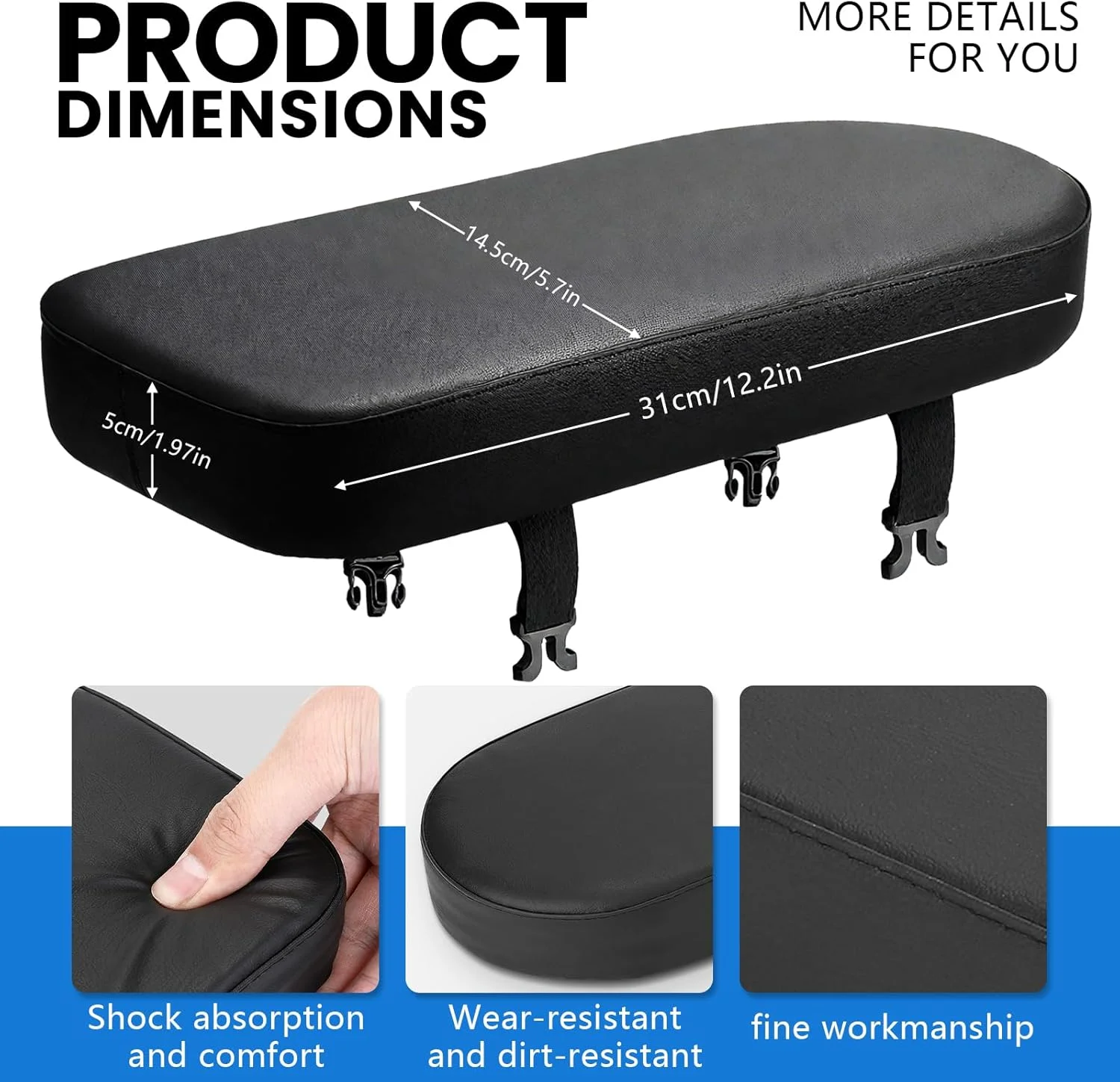 بالشتک صندلی عقب دوچرخه auvstar، صندلی پشتی دوچرخه برای کودکان، پلی یورتان نرم و راحت، بالشتک برای دوچرخه های کوهستانی یا وسایل نقلیه الکتریکی بالشتک صندلی عقب دوچرخه auvstar، صندلی پشتی دوچرخه برای کودکان، پلی یورتان نرم و راحت، بالشتک برای دوچرخه های کوهستانی یا وسایل نقلیه الکتریکی