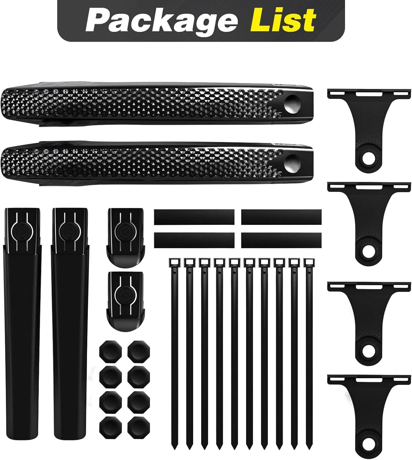 گلگیر دوچرخه ZUKKA، 2 عدد گلگیر سبک وزن جلو و عقب برای دوچرخه های کورسی، شن و ماسه و تاشو