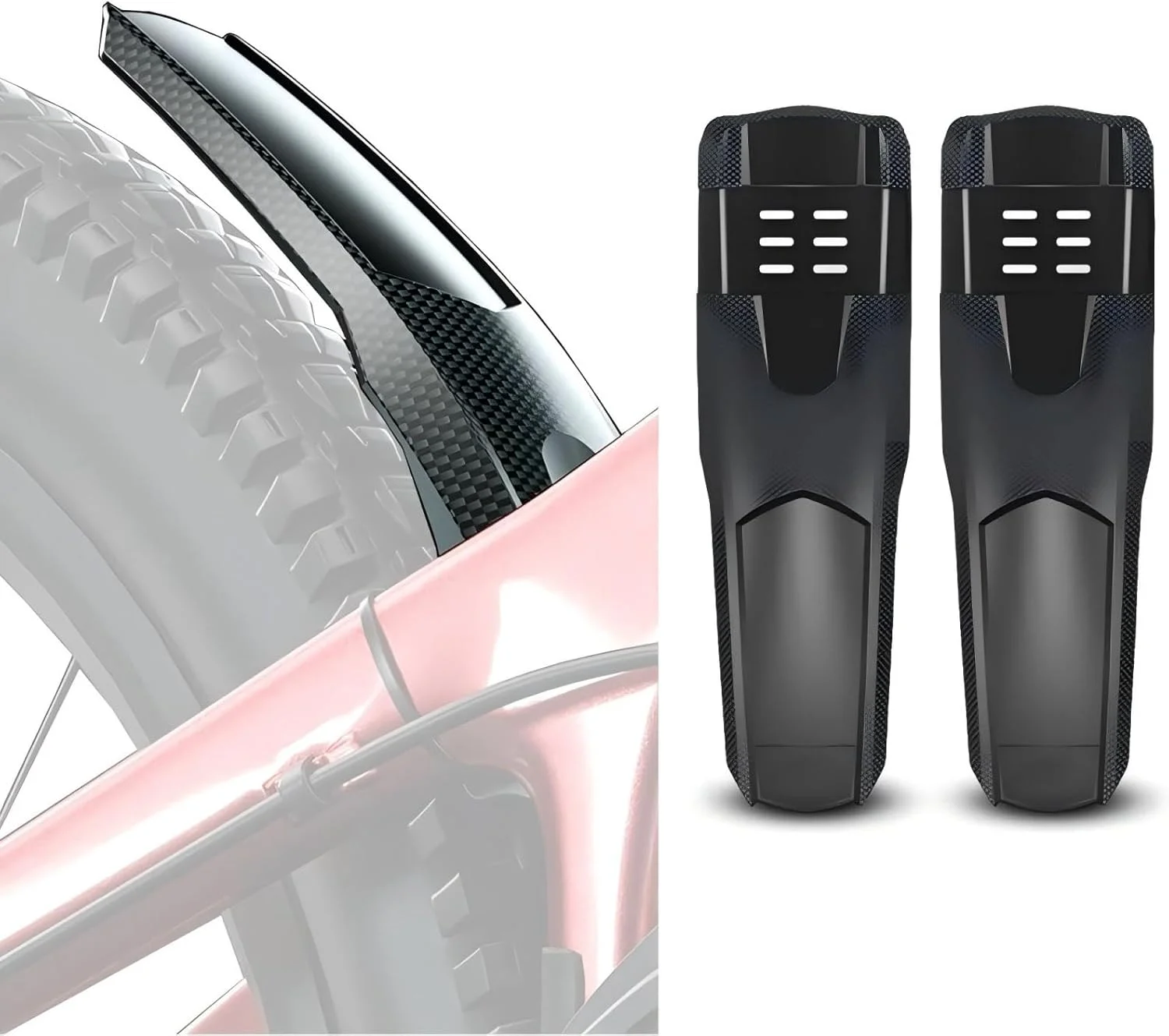 گلگیر دوچرخه کوهستان یونیورسال Tazweeq، گلگیر عقب دوچرخه، مجموعه گلگیر محافظ گل و لای دوچرخه کوهستان جلو (طول 29 سانتی متر، عرض 9 سانتی متر)