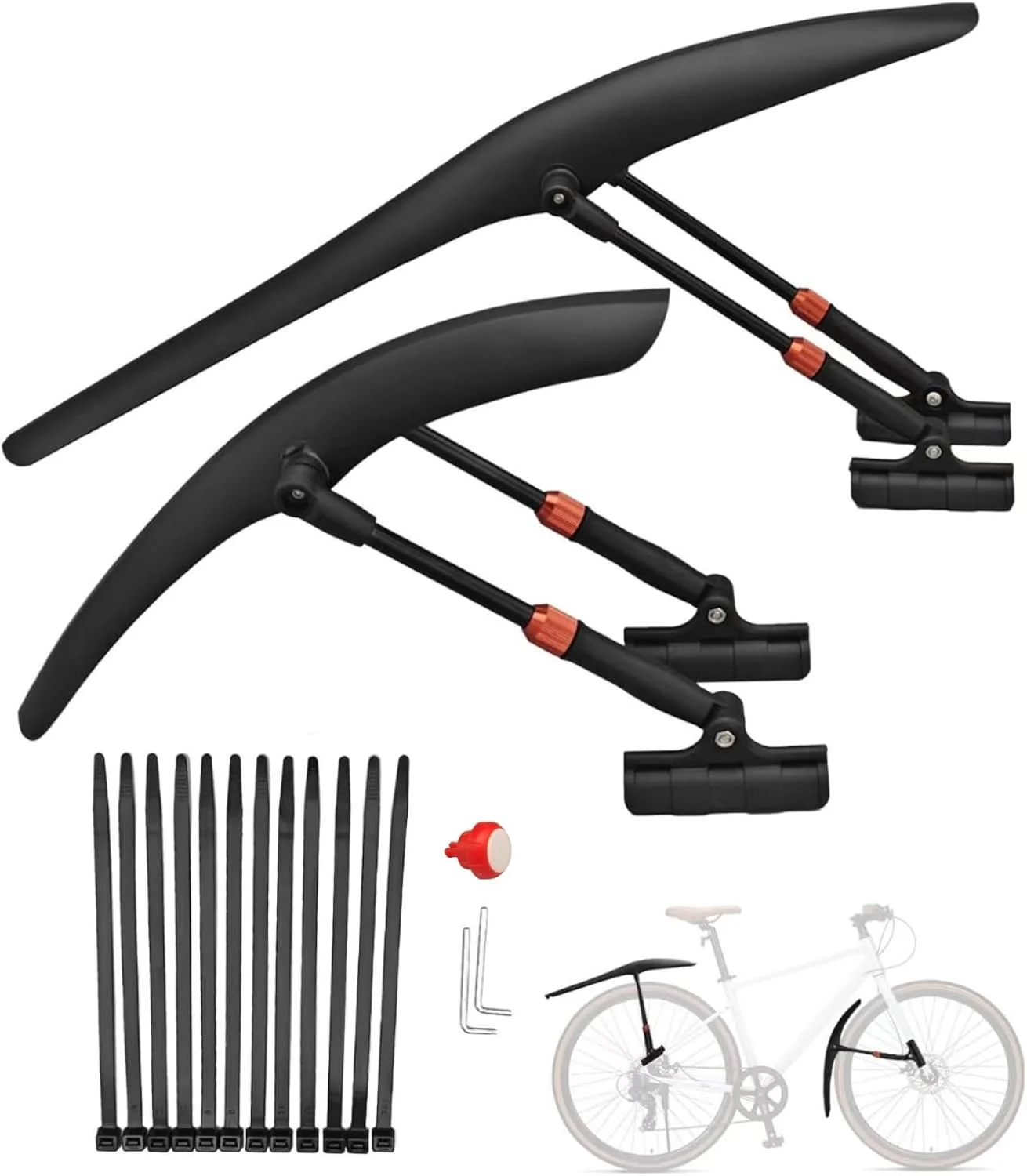 گلگیر دوچرخه با قابلیت رهاسازی سریع برای دوچرخه‌های کورسی ۷۰۰c