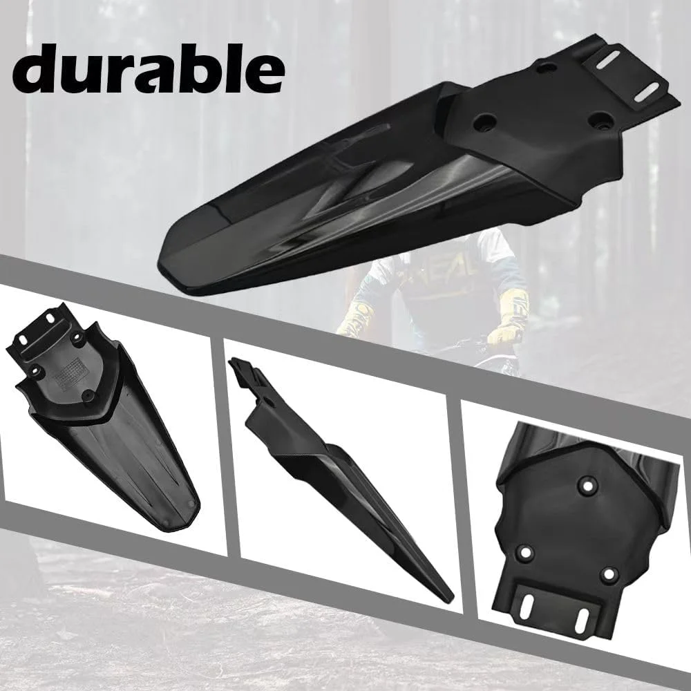 گلگیر کوتاه عقب سازگار با تالاریا X3 MX3 MX4 موتور سیکلت برقی (مشکی براق)