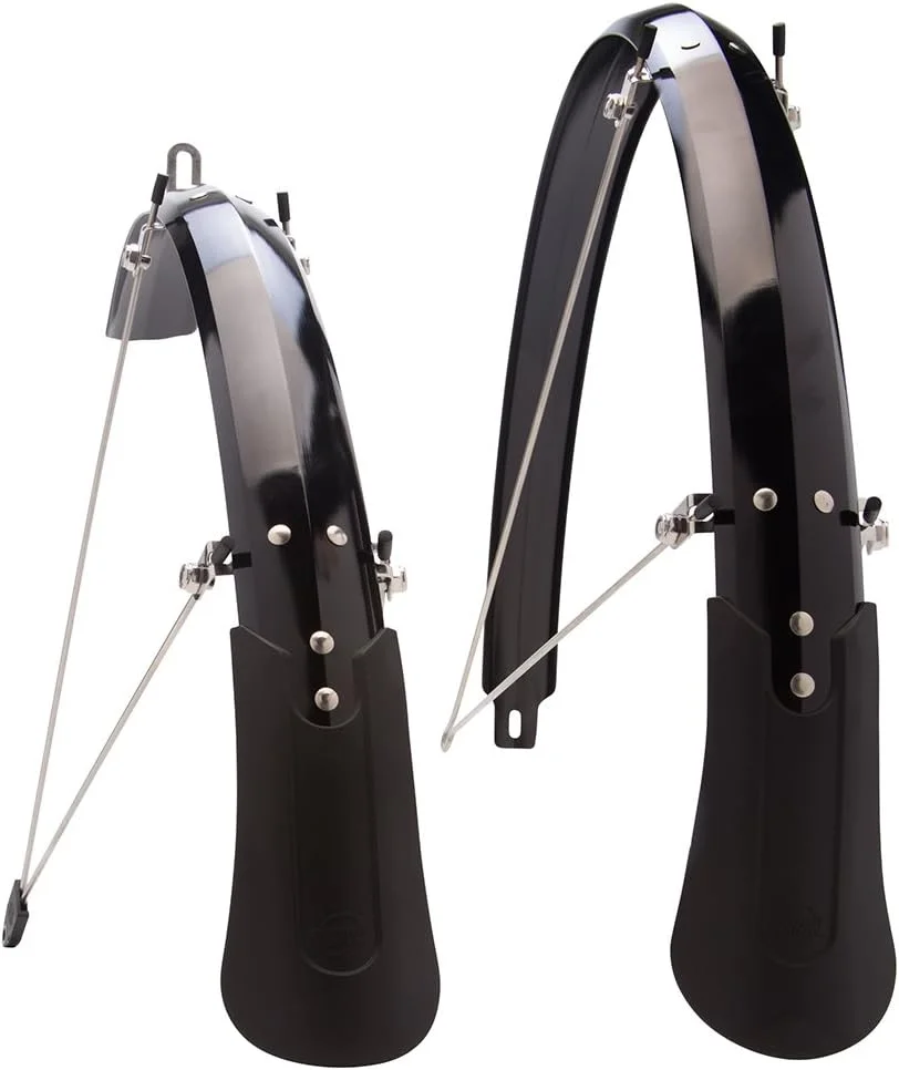 گلگیرهای آلومینیومی Planet Bike Cascadia به همراه گل پخش کن، سایز 700cx43mm/29 x1.7، مناسب برای حداکثر تایر 700cx35mm/29 x1.3