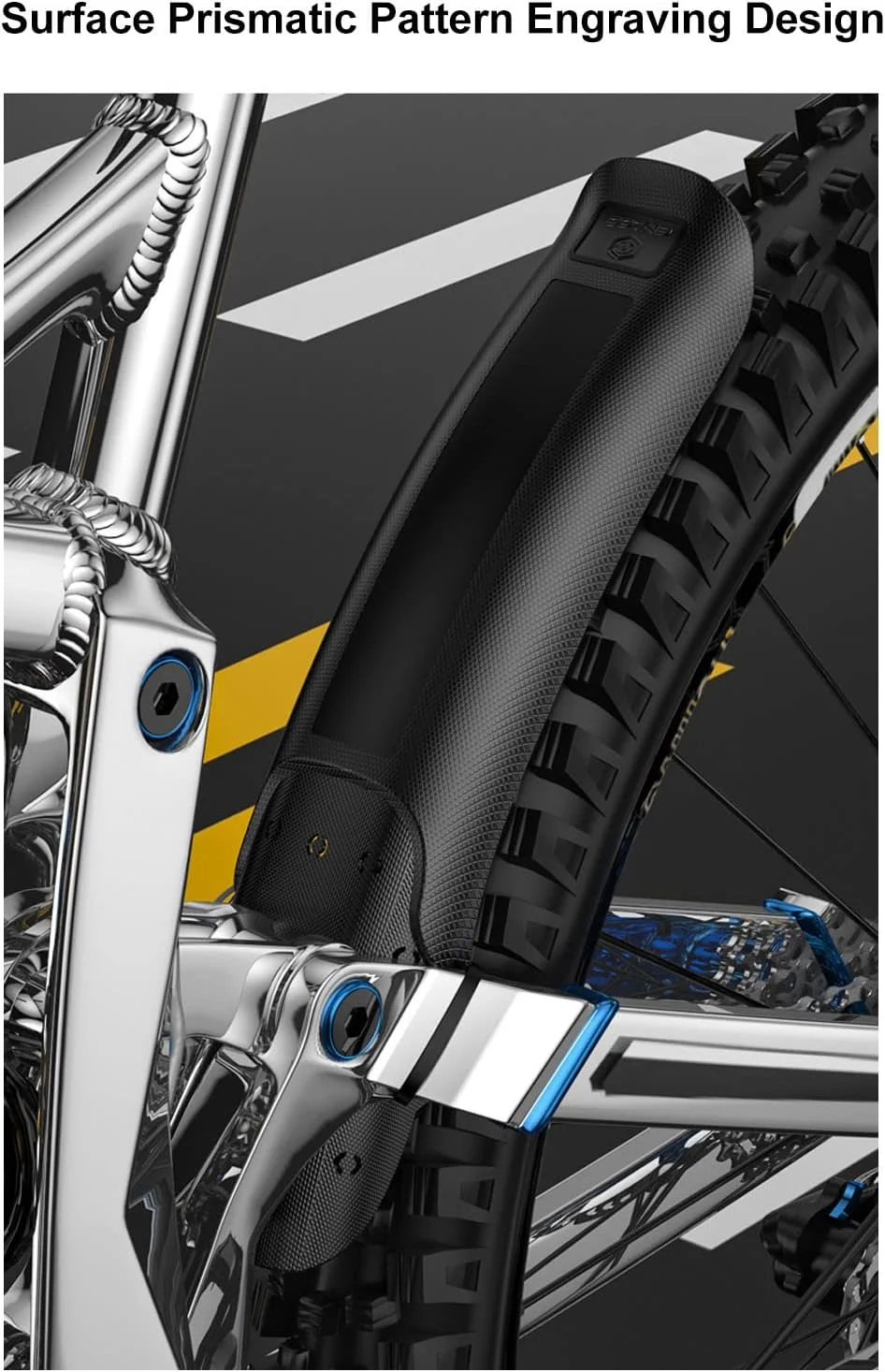 مجموعه دو عددی گلگیر دوچرخه کوهستان، گلگیرهای جلو و عقب جهانی برای جلوگیری از پاشش آب و گل