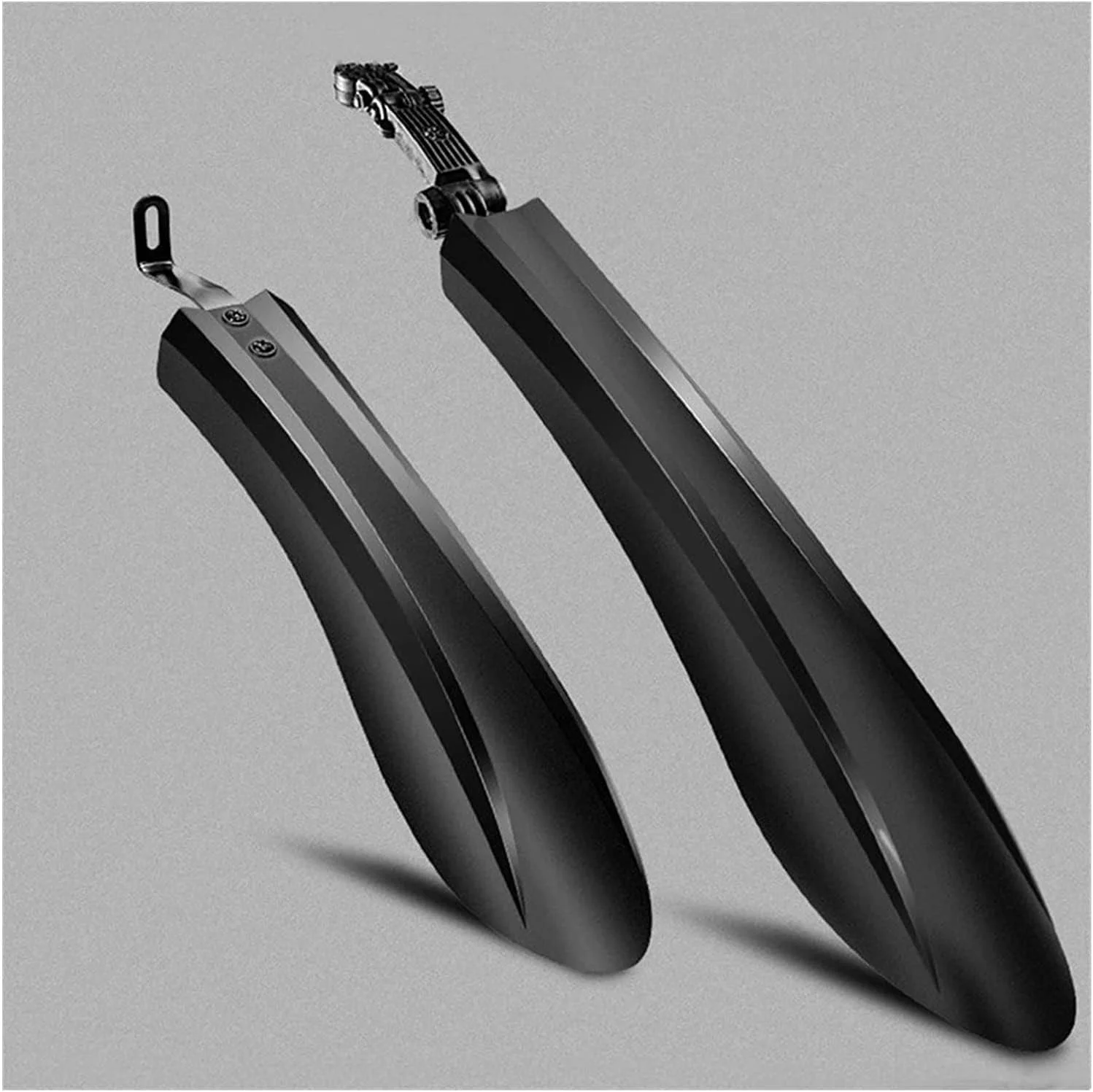 گلگیر دوچرخه، لوازم جانبی دوچرخه کوهستان، گلگیر قابل تنظیم قابل حمل دوچرخه مجموعه گلگیر دوچرخه باله گلگیر سازگار با گلگیر جلو/عقب دوچرخه (رنگ: مشکی)