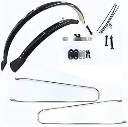 گلگیر دوچرخه، مناسب برای دوچرخه های ۱۴، ۱۶، ۲۰، ۲۶، ۲۷.۵، ۲۹ اینچ و ۷۰۰C، گلگیر تاشو، باله گلگیر دوچرخه کوهستان، گلگیر جلو و عقب دوچرخه جاده (سایز: ترمز V ۲۶ اینچ)