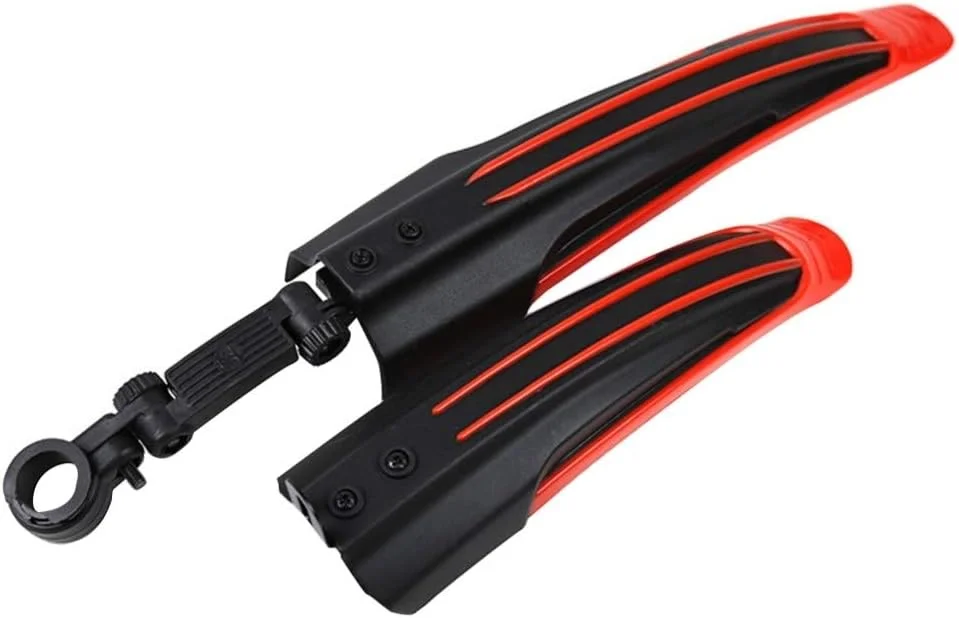 گلگیر دوچرخه، 2 عدد گلگیر دوچرخه کوهستان در 5 رنگ، ابزار دوچرخه جلو و عقب، لوازم جانبی بادوام و جهانی گلگیر دوچرخه سواری (رنگ: قرمز)