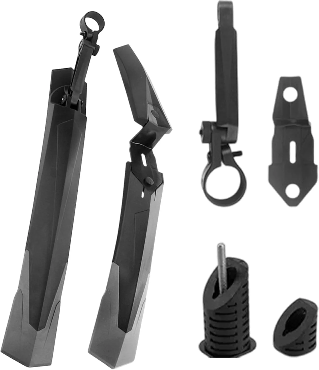 مجموعه گلگیر دوچرخه، گلگیرهای قابل تنظیم جلو و عقب دوچرخه مناسب برای دوچرخه کوهستان، مناسب برای سایزهای ۲۶/۲۷.۵/۲۹ اینچ، مناسب برای دوچرخه های جاده ای