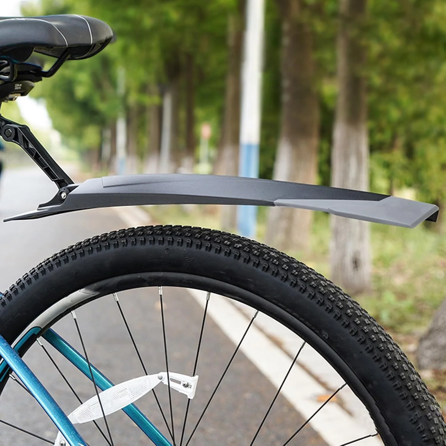 مجموعه گلگیر دوچرخه، گلگیرهای قابل تنظیم جلو و عقب دوچرخه مناسب برای دوچرخه کوهستان، مناسب برای سایزهای ۲۶/۲۷.۵/۲۹ اینچ، مناسب برای دوچرخه های جاده ای