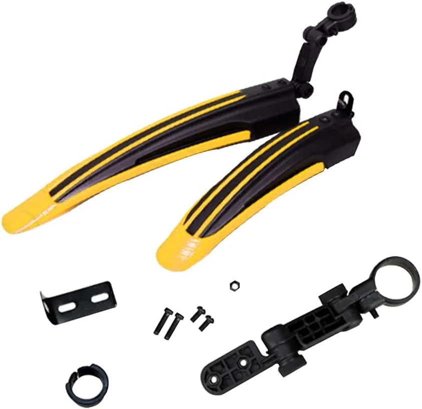 گلگیر دوچرخه، گلگیر دوچرخه سواری، گلگیر دوچرخه برقی، گلگیر جلو و عقب دوچرخه کوهستان، گلگیرهای قابل تنظیم با رهاسازی سریع، بال های پلاستیکی مقاوم در برابر سایش و قابل شستشو (سبز)