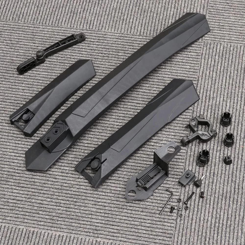 گلگیر دوچرخه، گلگیرهای دوچرخه سواری، گلگیر دوچرخه برقی، محافظ پاشش سریع، محافظ پاشش گل و لای، محافظ گل و لای جلو و عقب دوچرخه، مجموعه گلگیر (مشکی)