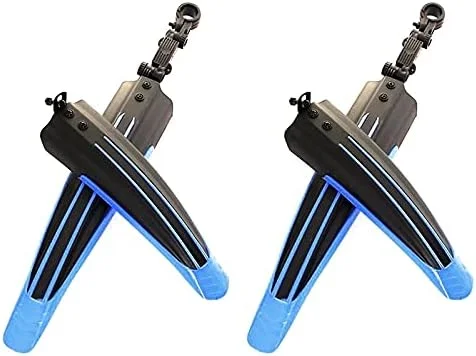 گلگیر دوچرخه، گلگیر دوچرخه سواری، گلگیر دوچرخه برقی، 2 عدد گلگیر دوچرخه کوهستان گلگیر جلو و عقب دوچرخه لوازم جانبی دوچرخه سواری در فضای باز (مشکی آبی)