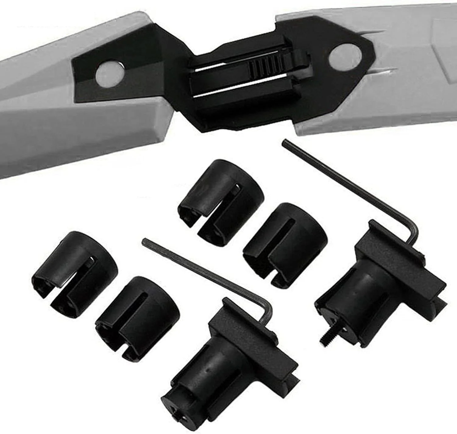 گلگیر دوچرخه، گلگیر دوچرخه سواری، گلگیر دوچرخه برقی، مجموعه 2 عددی گلگیر دوچرخه کوهستان، گلگیرهای جلو و عقب دوچرخه با رهاسازی سریع، باله های دوچرخه بادوام و بلندتر (مشکی)