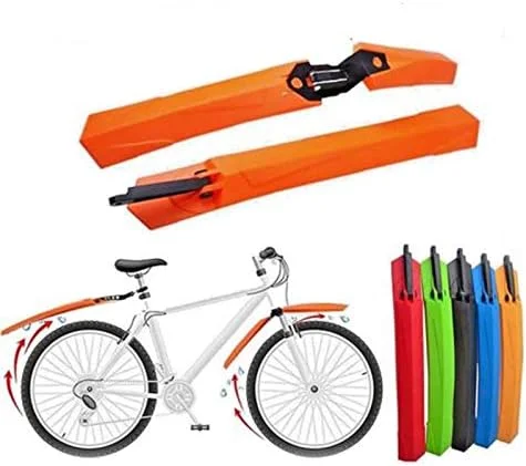 گلگیر دوچرخه، گلگیر دوچرخه سواری، گلگیر دوچرخه برقی، مجموعه 2 عددی گلگیر دوچرخه کوهستان، باله های گلگیر دوچرخه برای گلگیرهای جلو و عقب دوچرخه (سبز)