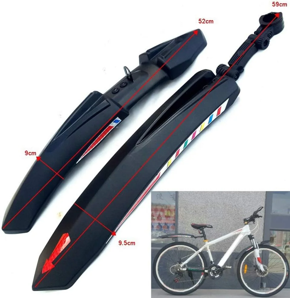 گلگیر دوچرخه، گلگیرهای دوچرخه سواری، گلگیر دوچرخه برقی، مجموعه 2 عددی گلگیر دوچرخه کوهستان، باله های گلگیر دوچرخه برای گلگیرهای جلو و عقب دوچرخه