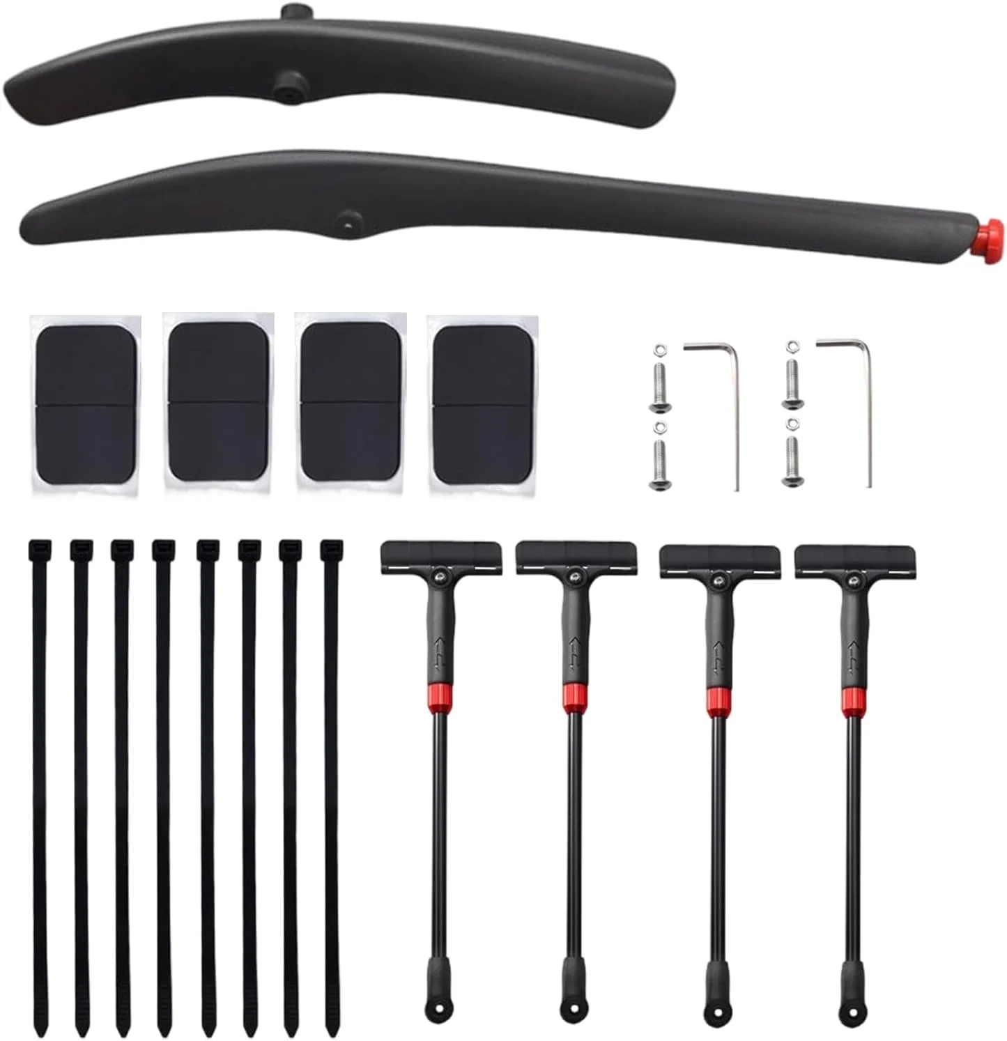 گلگیر دوچرخه سواری | پوشش محافظ ایمن | کیت گلگیر دوچرخه | برای دوچرخه سواری در کوهستان، جاده، رفت و آمد، هوای بارانی و گل آلود