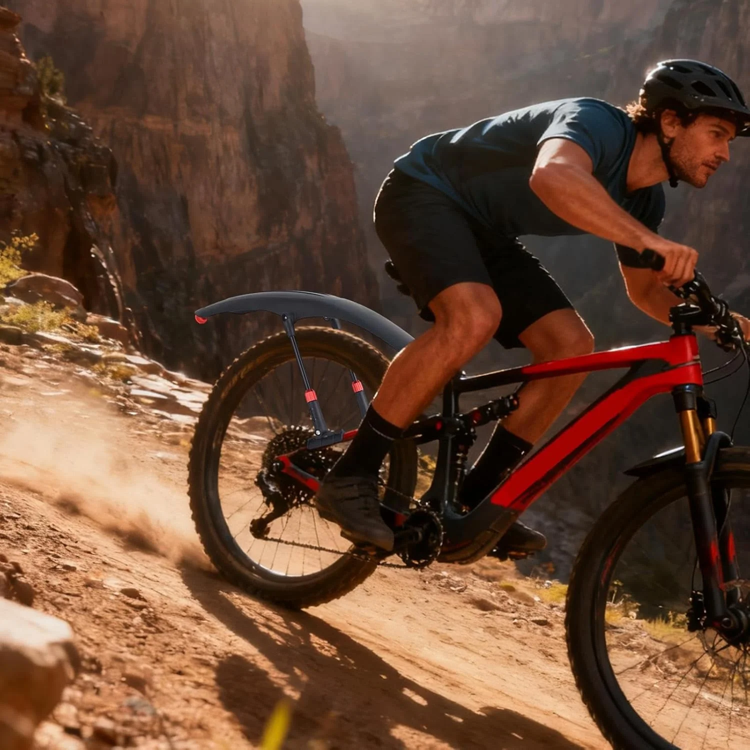 گلگیر دوچرخه کوهستان، محافظ ایمن، کیت گلگیر دوچرخه | مناسب برای دوچرخه سواری در جاده، مسیرهای ناهموار، روزهای بارانی و گل آلود