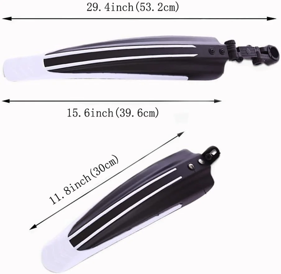گلگیر جلو/عقب دوچرخه، مجموعه گلگیر قابل تنظیم برای دوچرخه های کوهستانی و جاده ای سایز 20، 22، 24 و 26 اینچ
