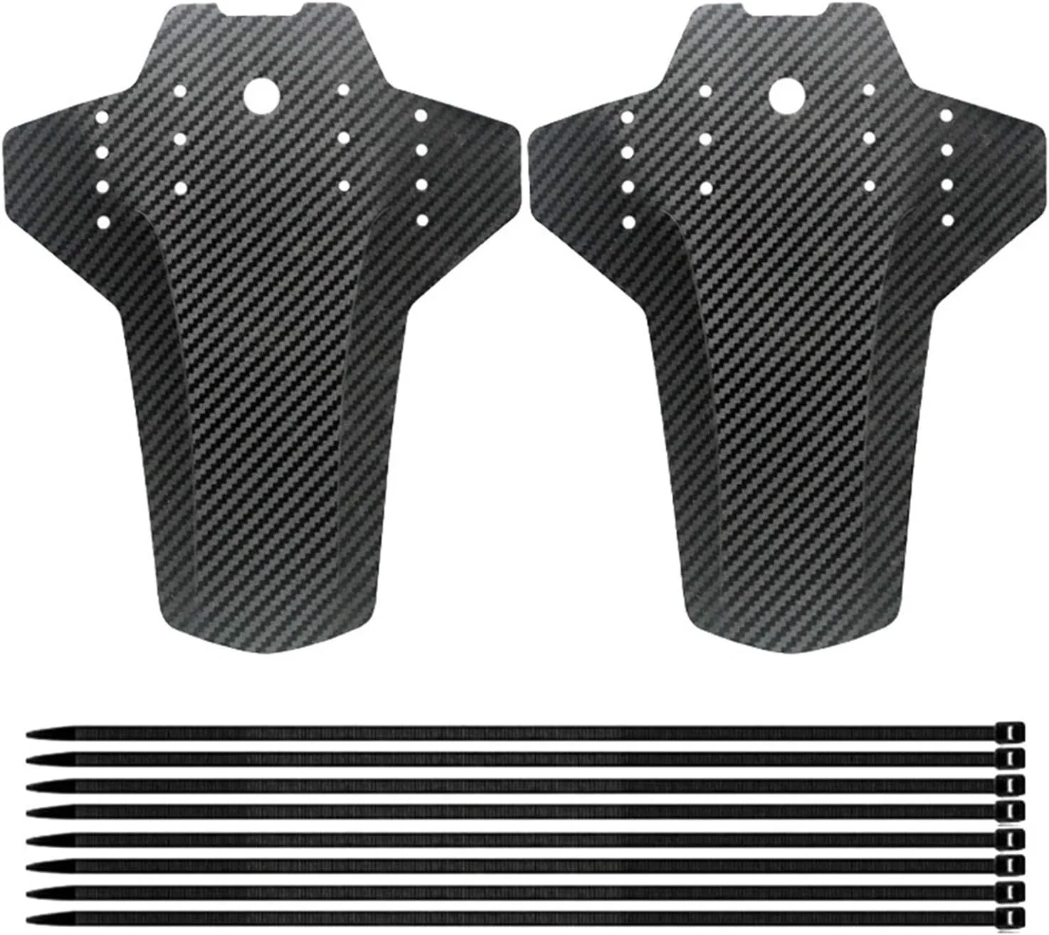 گلگیر عقب موتورسیکلت 2 عددی، گلگیر دوچرخه کوهستان، گلگیر جلو و عقب MTB، گلگیرهای قابل تنظیم مناسب برای دوچرخه های 26 اینچی، 27.5 اینچی و 29 اینچی برای اصلاح موتورسیکلت (مشکی)، لوازم جانبی موتور سیکلت