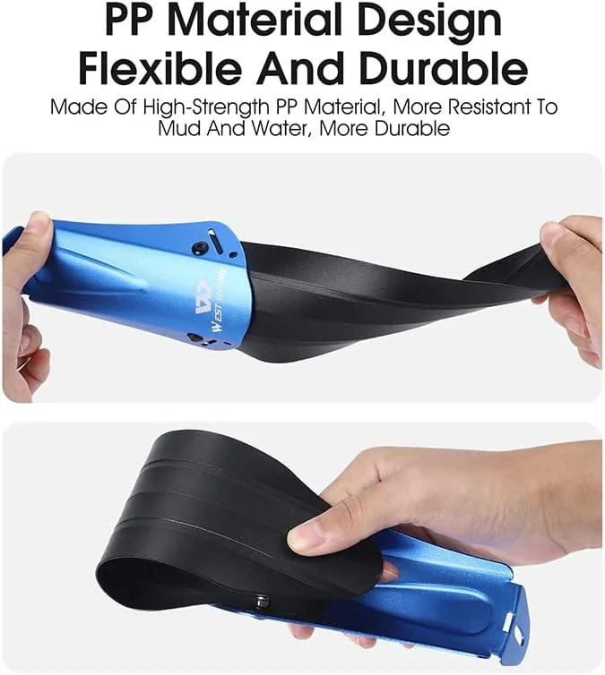 مجموعه دو عددی گلگیر دوچرخه، گلگیر قابل تنظیم جلو/عقب MTB برای دوچرخه های 14-20 اینچی، لوازم جانبی گلگیر دوچرخه سواری