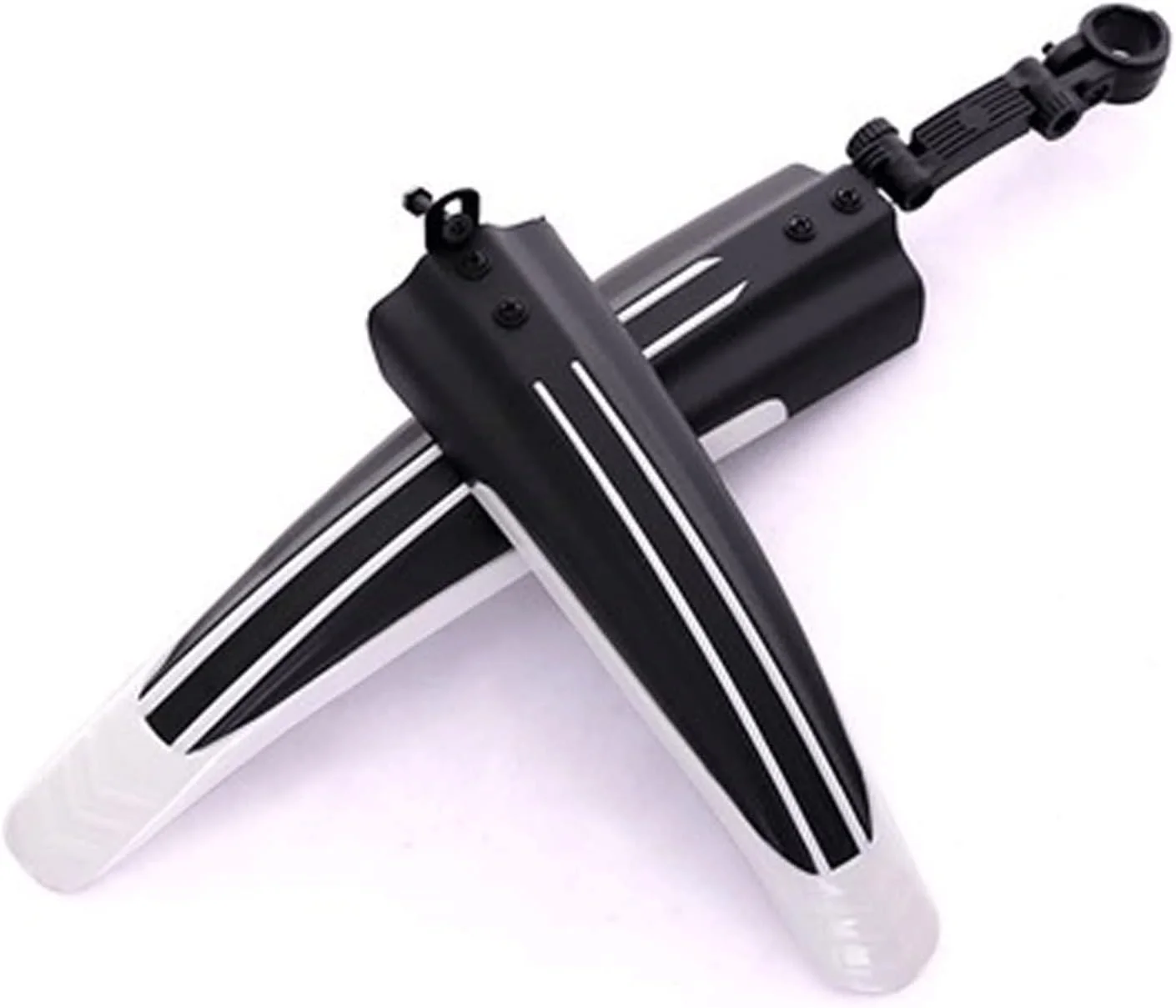 گلگیر دوچرخه 2 عددی، مجموعه گلگیر دوچرخه کوهستان، باله های گلگیر دوچرخه برای گلگیرهای جلو و عقب دوچرخه (سفید)