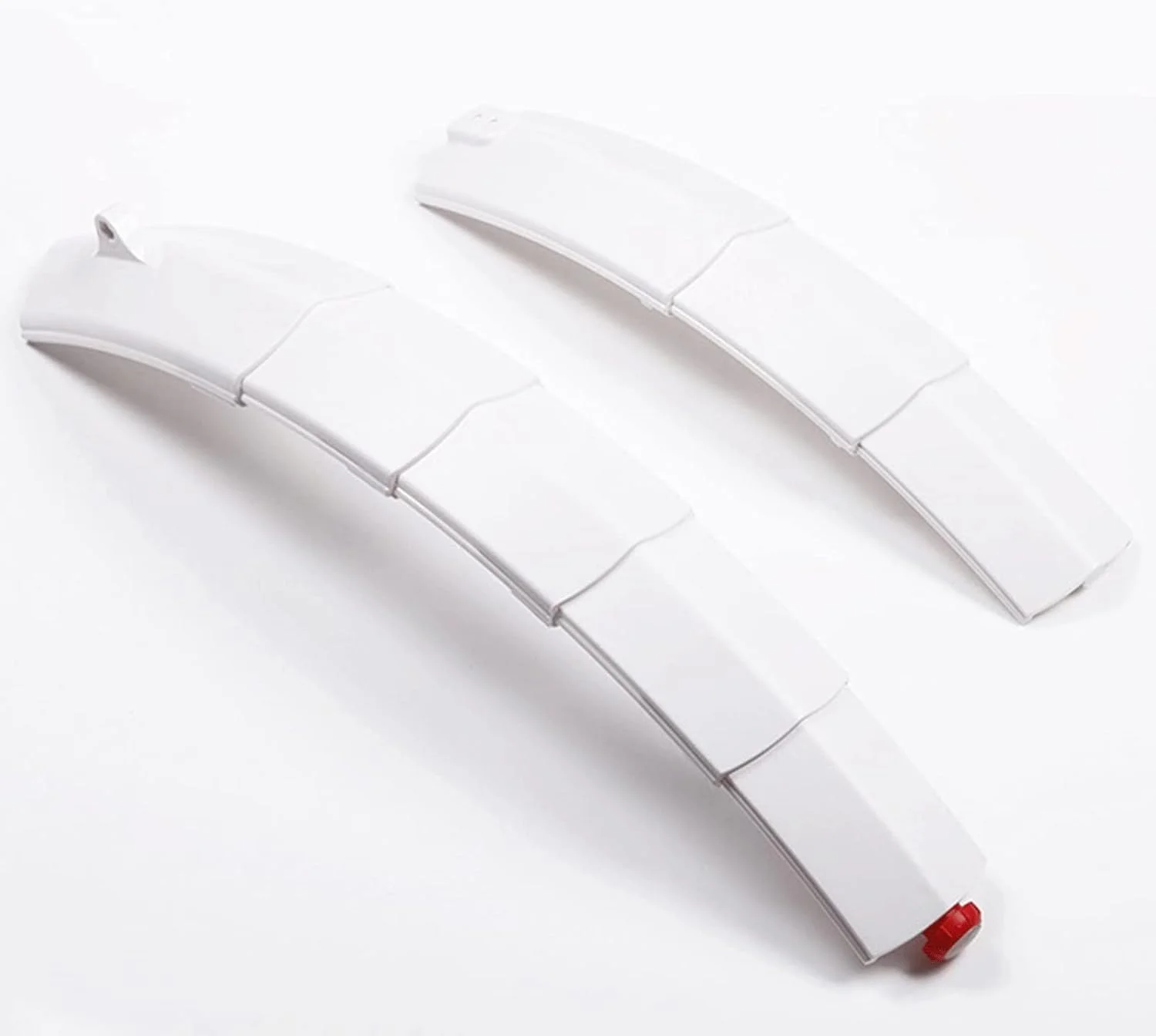 گلگیر تاشو دوچرخه با چراغ عقب، نصب سریع، قطعات دوچرخه (سفید)