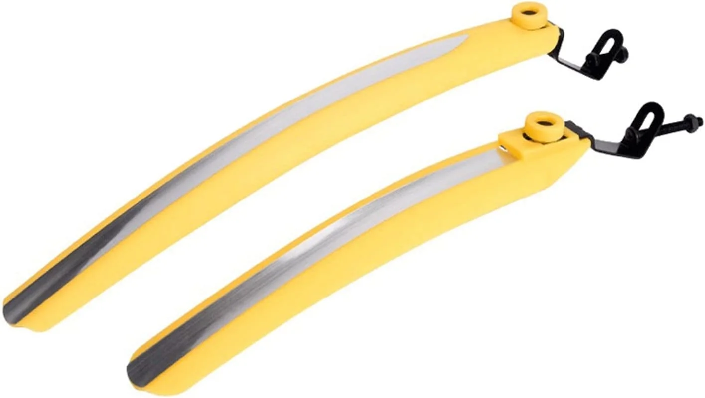 گلگیر دوچرخه کوهستان جلو و عقب، محافظ گل و لای برای قطعات دوچرخه 700C، نوار بازتابنده دوچرخه، گلگیر دوچرخه (سفید)