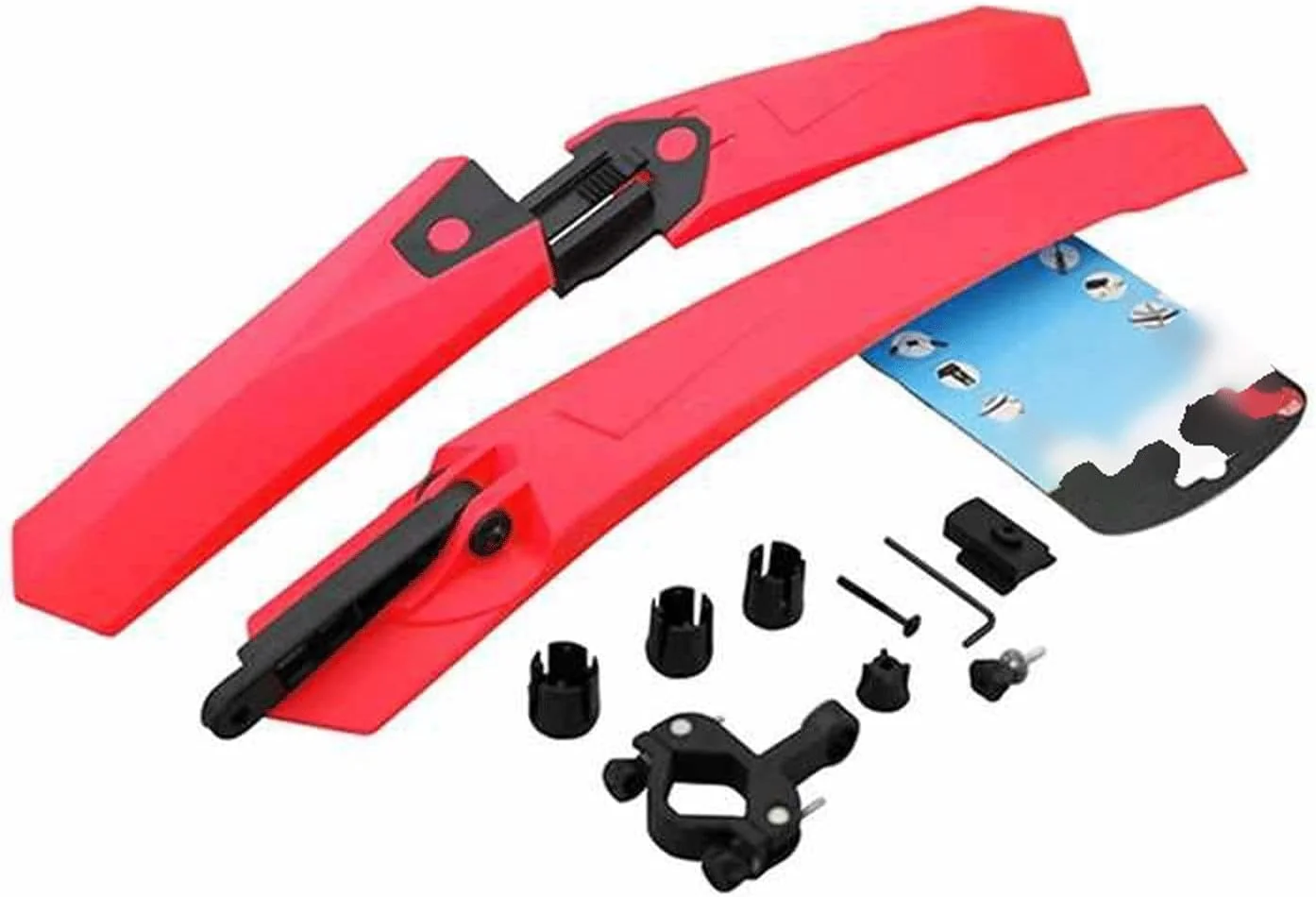 گلگیر دوچرخه سواری، گلگیر جلو و عقب دوچرخه کوهستان، مشکی، آبی، قرمز، سفید، زرد (آبی تیره)