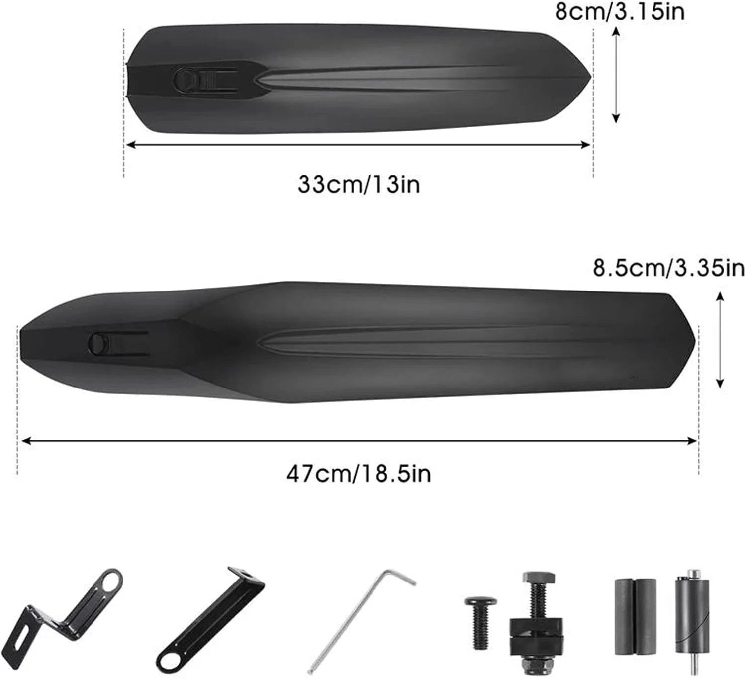 گلگیر دوچرخه، گلگیر تاشو چرخ جلو، چرخ عقب، گلگیر سرازیری، بال، لوازم جانبی دوچرخه، گلگیر دوچرخه کورسی