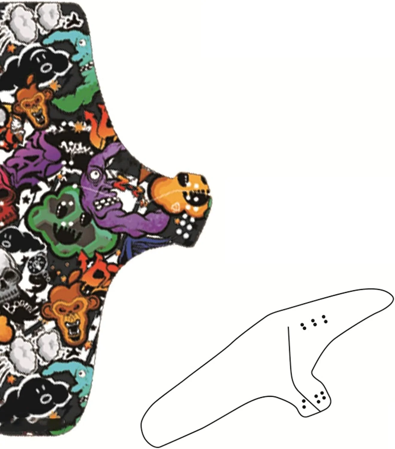 گلگیر دوچرخه تاشو قابل تنظیم، محافظ گل و لای عقب برای دوچرخه کوهستانی و جاده ای