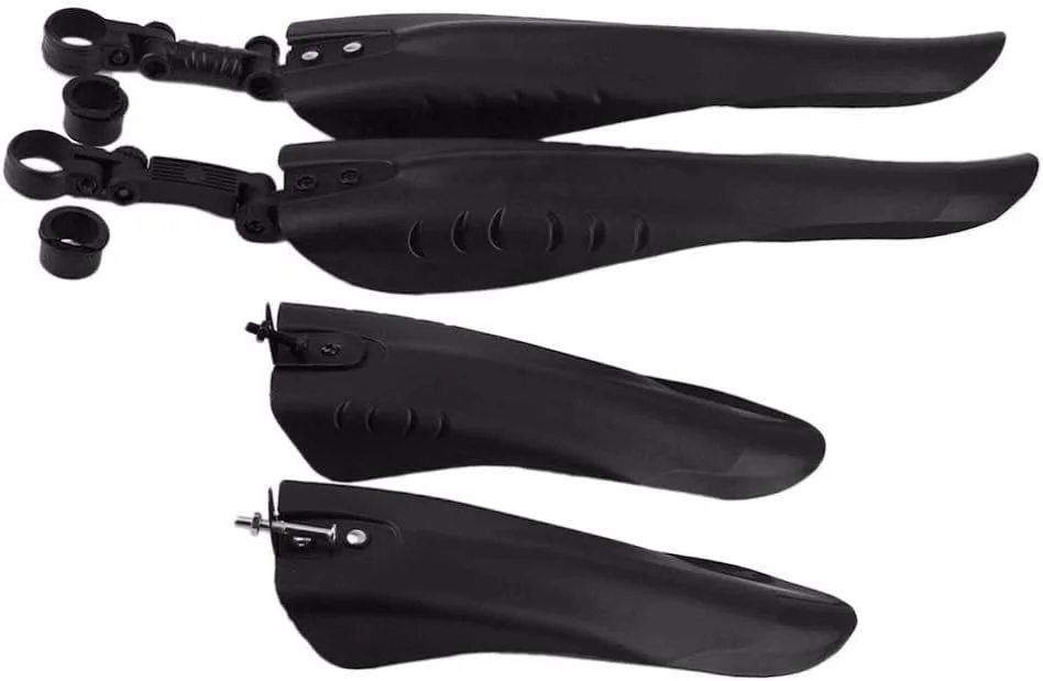 گلگیر دوچرخه، 1 ست گلگیر جهانی دوچرخه، مجموعه گلگیر جلو/عقب دوچرخه کوهستان، گل پخش کن های قابل جابجایی لوله 34 میلی متری، تمیزتر نگه می دارد (اندازه: مربعی)