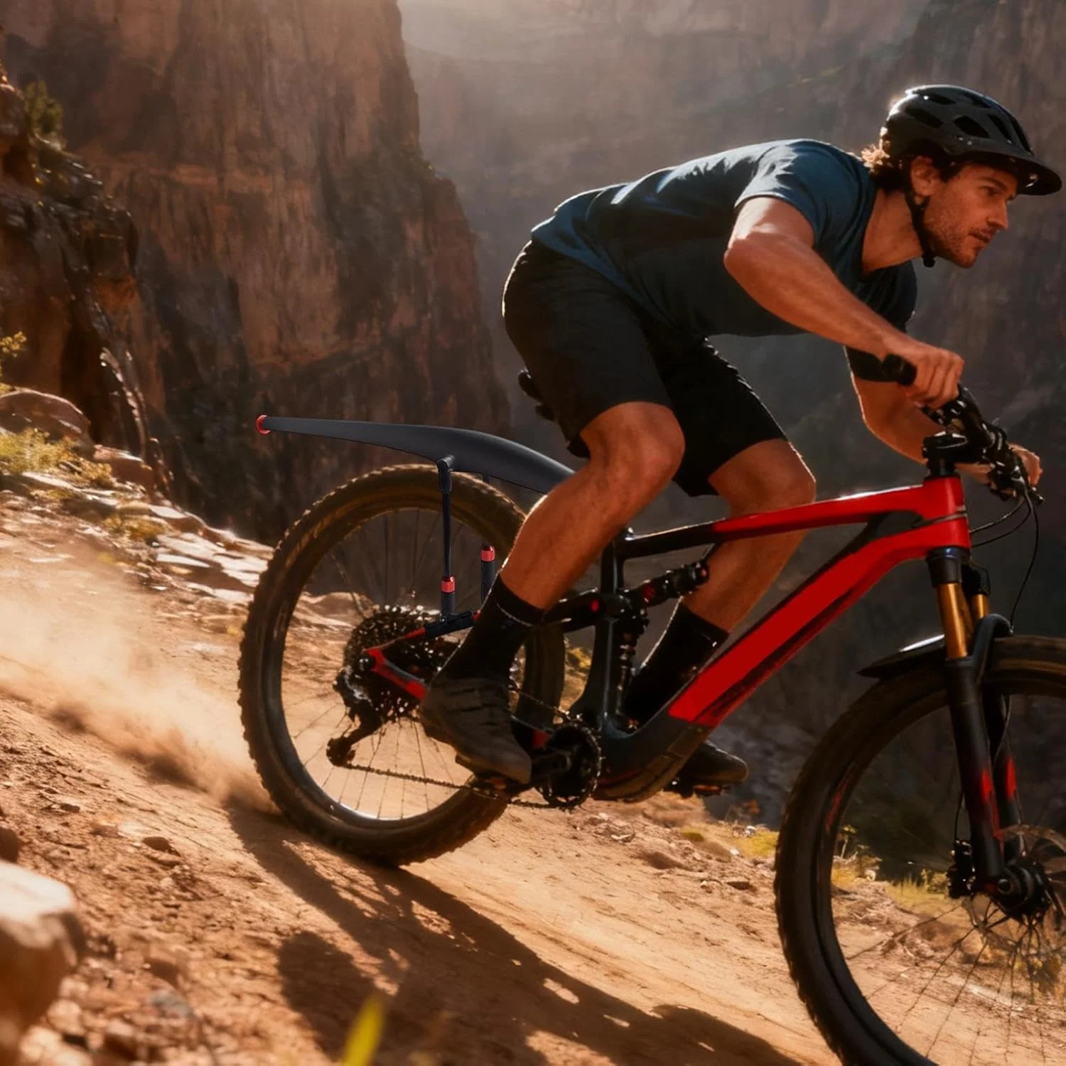 گلگیر دوچرخه کوهستان، پوشش محافظ ایمن، کیت گلگیر دوچرخه - برای دوچرخه سواری در مسیرهای کوهستانی، جاده ای، بارانی و گل آلود