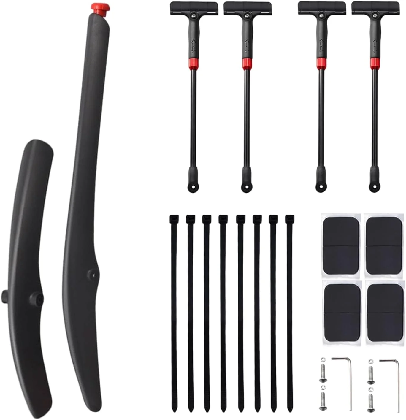 گلگیر دوچرخه کوهستان - لوازم جانبی محافظ ایمن، محافظ پاشش دوچرخه - برای دوچرخه سواری در جاده های کوهستانی، رفت و آمد با دوچرخه، دوچرخه سواری در فضای باز در هوای بارانی و گل آلود