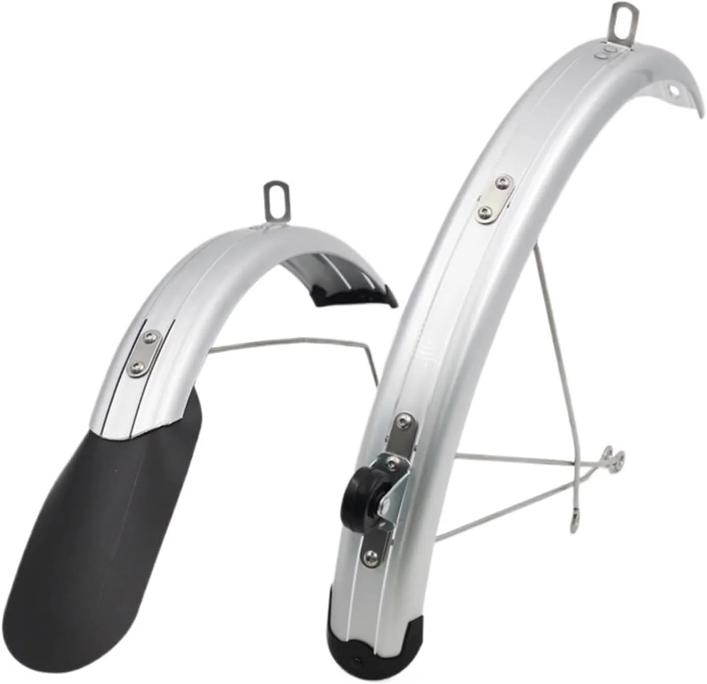 گلگیر دوچرخه برای گلگیر با نگهدارنده چرخ گلگیر برای مدل های C Line و A Line (یک ست نقره ای)