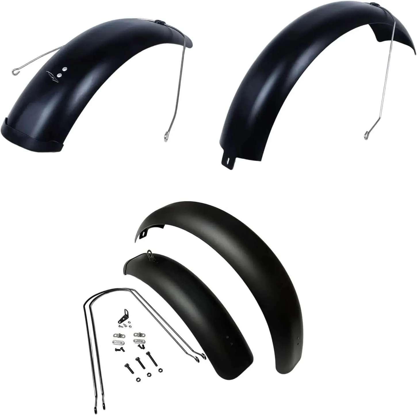 گلگیر دوچرخه، محافظ گل دوچرخه سواری، گلگیر دوچرخه، محافظ گل دوچرخه برای دوچرخه های جاده ای پهن 20 اینچی در 5.0 اینچ، دوچرخه های کوهستانی