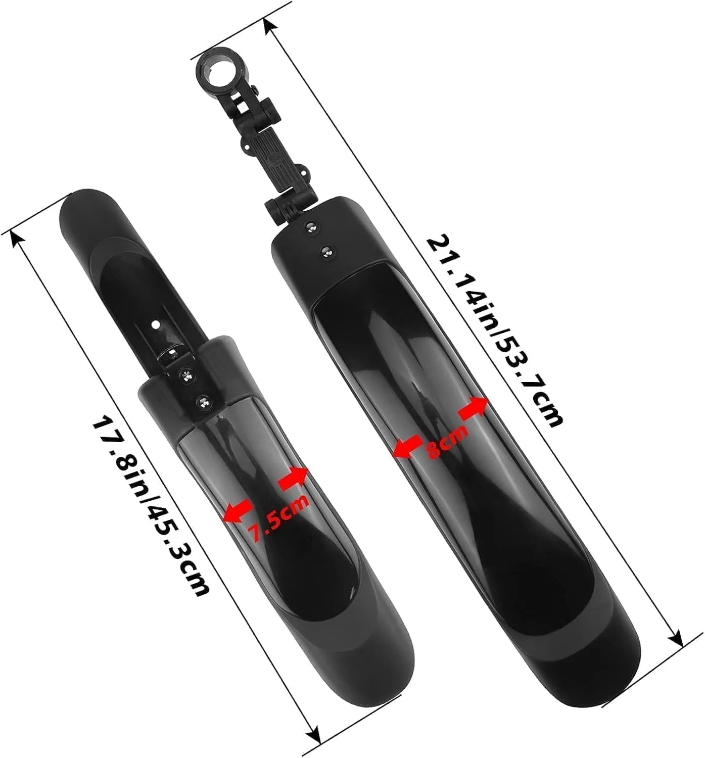 مجموعه گلگیر دوچرخه، پوشش کامل برای دوچرخه سواری در تمام شرایط آب و هوایی، سازگار با لاستیک های 20/22/24/26 اینچی