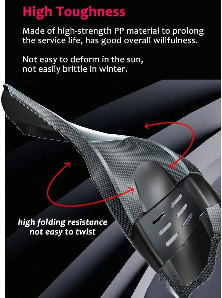 مجموعه دو عددی گلگیر دوچرخه کوهستان یونیورسال آزونی، گلگیرهای جلو و عقب دوچرخه ام تی بی، محافظ گل بادوام، طول 29 سانتی متر در عرض 9 سانتی متر، نصب آسان