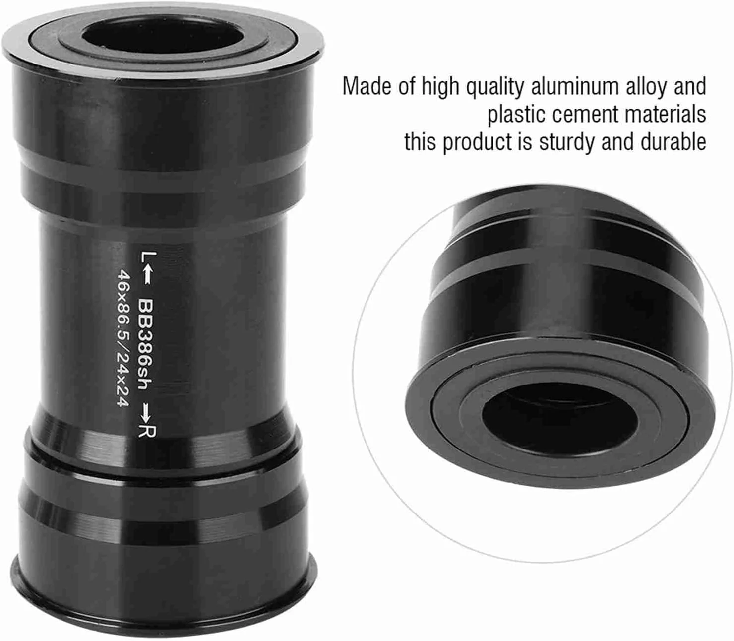 Cryfokt طبق قامه پرسی آلومینیومی BB386 24 میلی‌متری مناسب برای دوچرخه‌های کوهستانی و جاده، مناسب برای علاقه‌مندان