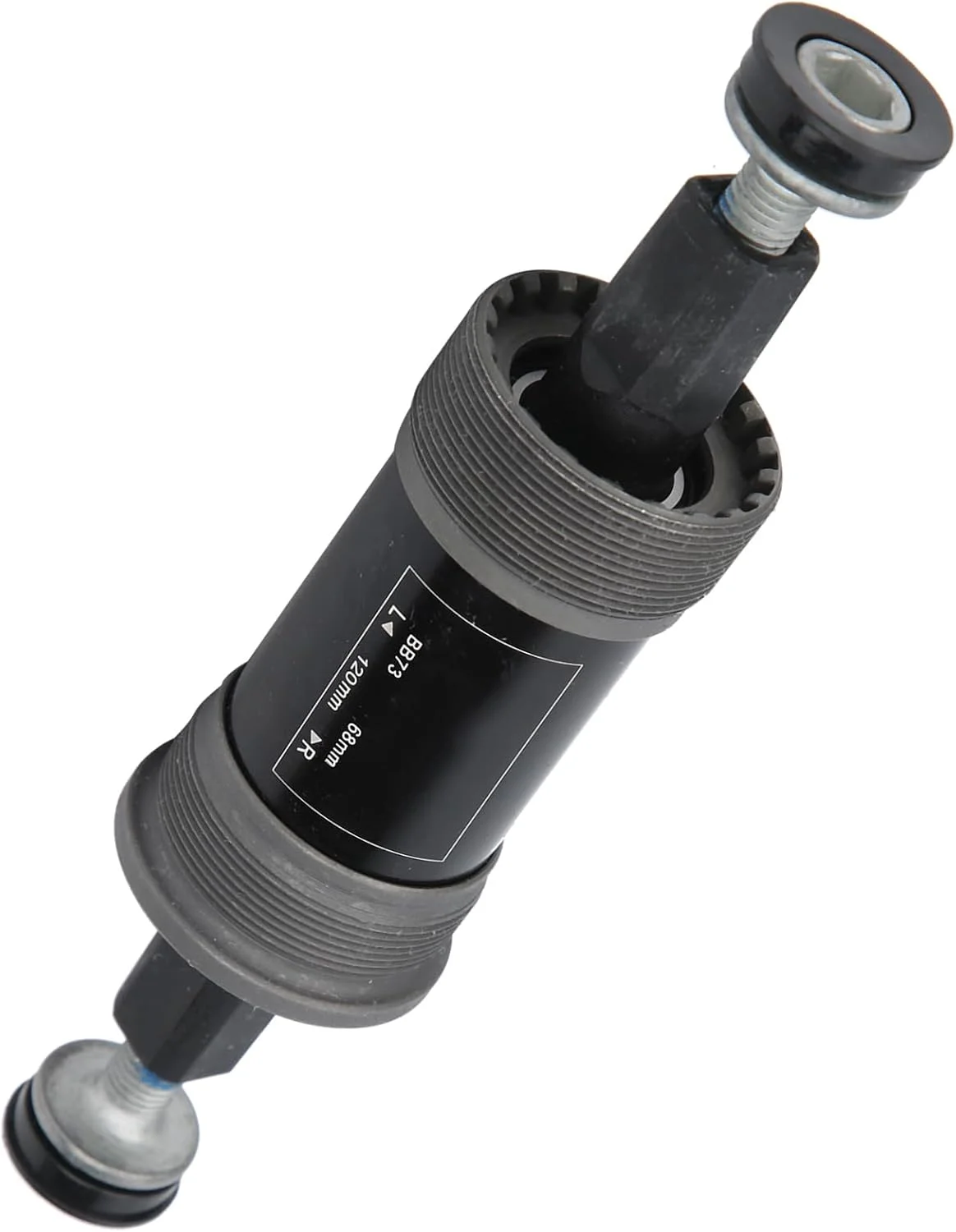 بلبرینگ فلزی مخروطی مربع توپی تنه 68 میلی‌متری مهر و موم شده برای دوچرخه کوهستان به همراه پیچ