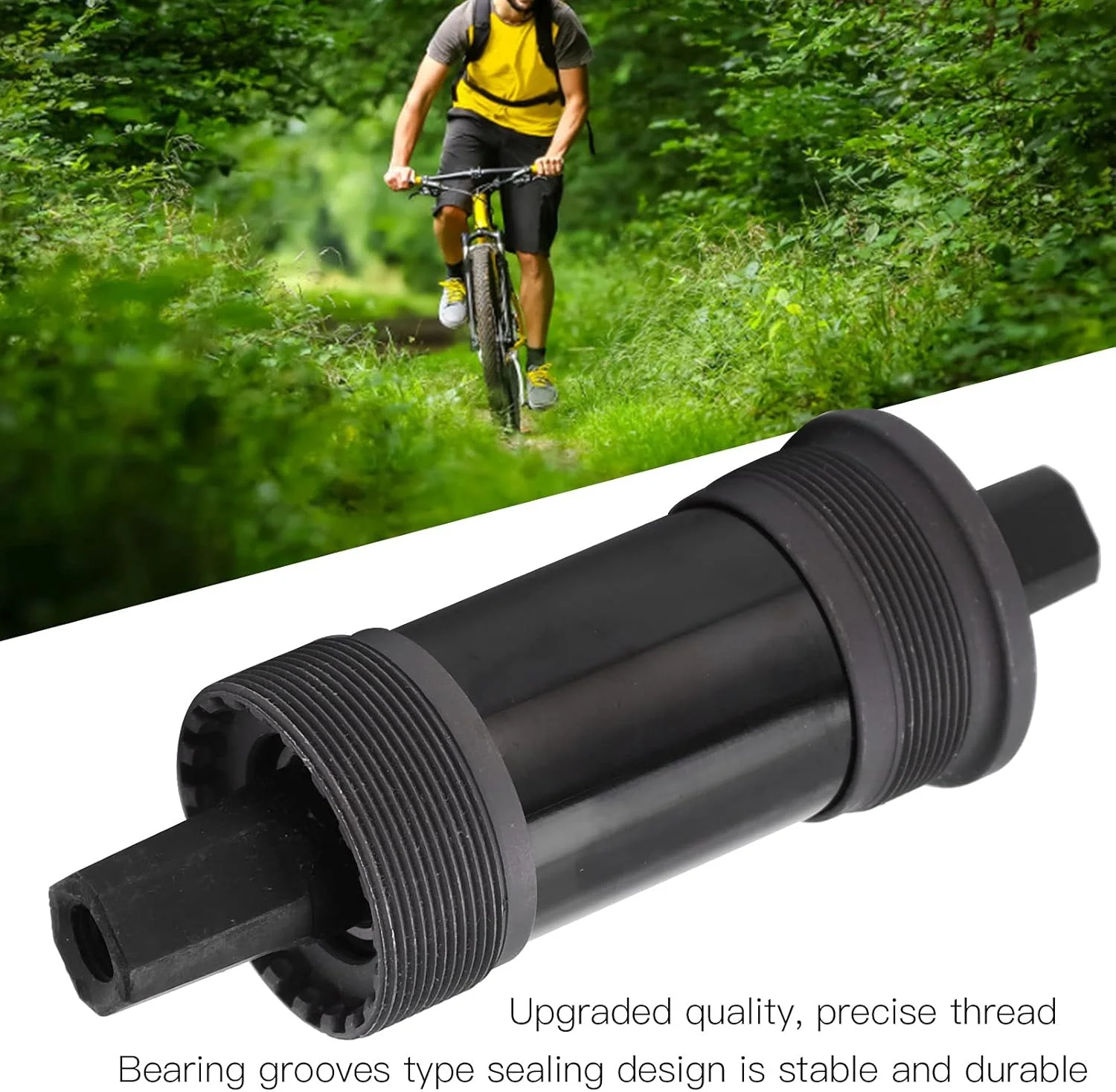 محور طبق قامه سوراخ مربعی Keenso با پیچ، طراحی بادوام و آب بندی شده برای دوچرخه کوهستان