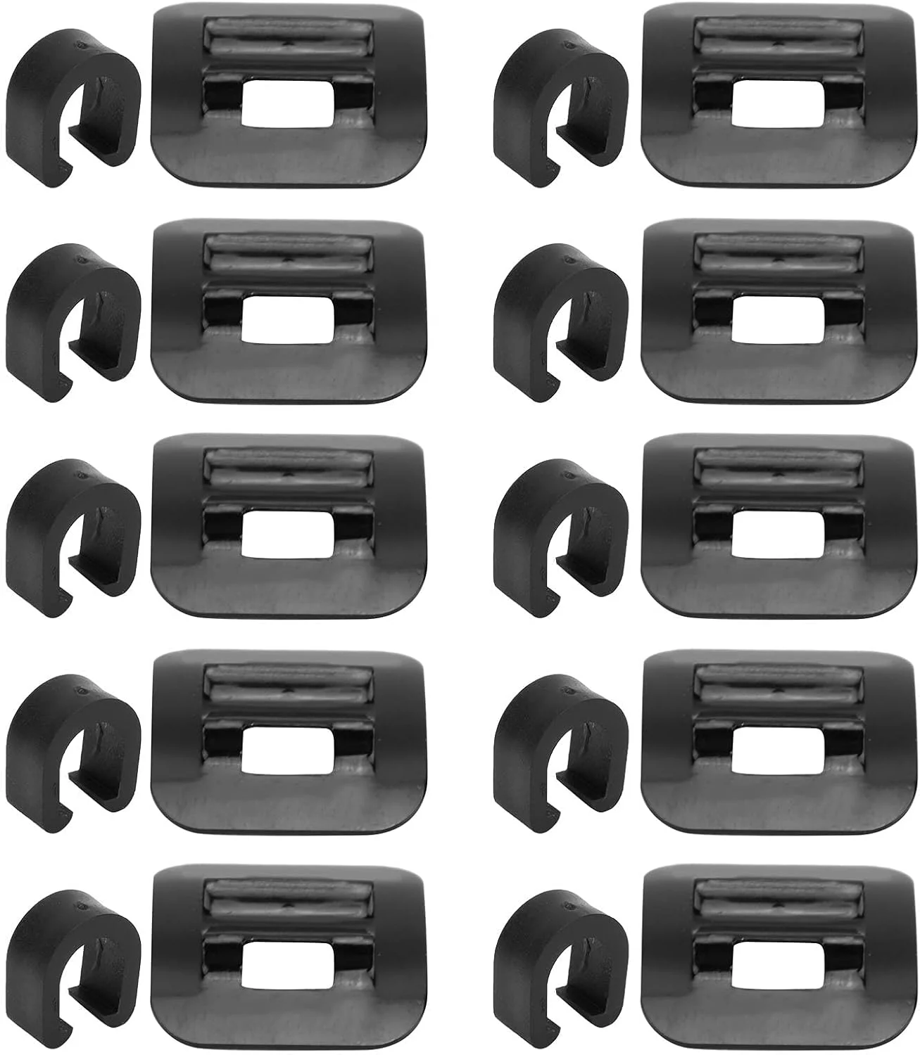 راهنمای کابل دوچرخه با دوام Keenso، شامل 10 ست گیره C شکل برای نصب آسان، لوازم جانبی دوچرخه سواری برای دوشاخ جلو/بدنه، آلیاژ آلومینیوم/PVC، مشکی، 10 عدد پایه و 10 عدد بست/نگهدارنده راهنمای کابل دوچرخه با دوام Keenso، شامل 10 ست گیره C شکل برای نصب آسان، لوازم جانبی دوچرخه سواری برای دوشاخ جلو/بدنه، آلیاژ آلومینیوم/PVC، مشکی، 10 عدد پایه و 10 عدد بست/نگهدارنده