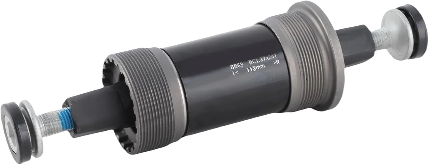 کیانسو 68mm براکت پایین مهر و موم شده مخروطی مربعی با بلبرینگ با عملکرد بالا ضد آب و ضد زنگ برای دوچرخه کوهستانی دوچرخه با سرعت متغیر (113mm)