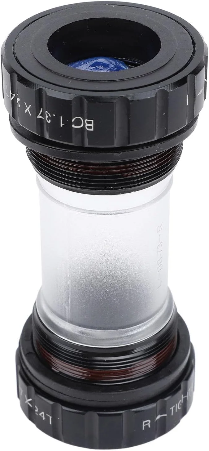 طبق قامه دوچرخه 68-73 میلی‌متری، طبق قامه رزوه ای 68mm-73mm با پوشش عرضی، آلیاژ آلومینیوم 24 میلی‌متری با عملکرد بلبرینگ روان برای کوهستان و جاده