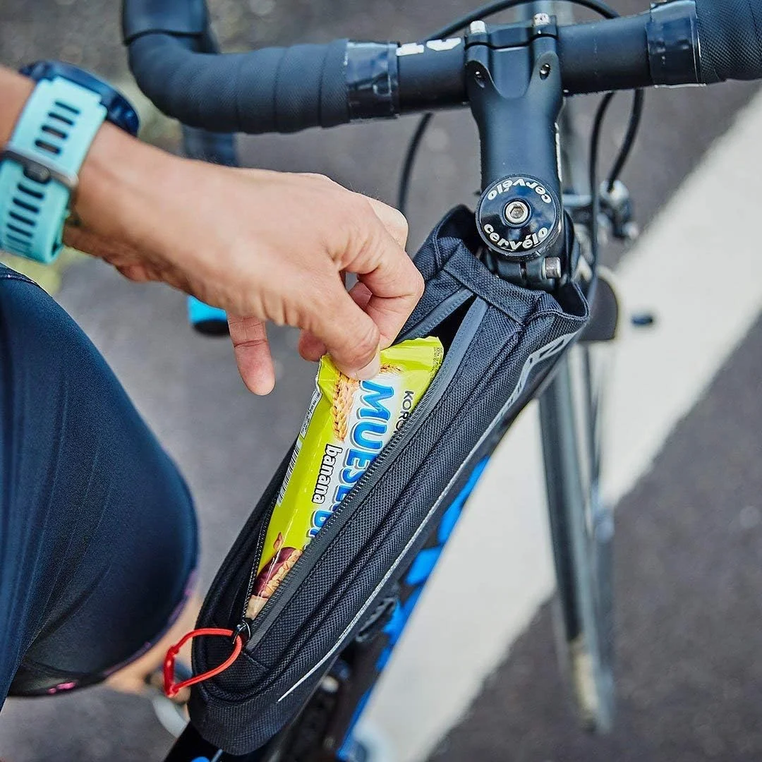 کیف لوله بالایی آیرودینامیک دوچرخه سواری/تریاتلون ZONE3، مشکی/نقره ای، تک سایز