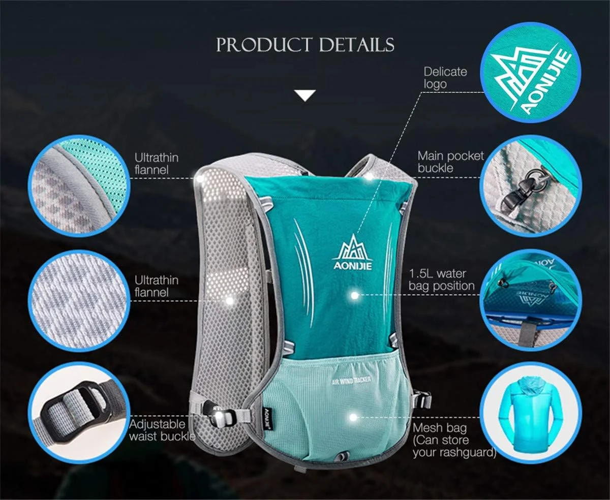 کوله پشتی هیدراتاسیون 5 لیتری مناسب مسابقات دو ماراتن