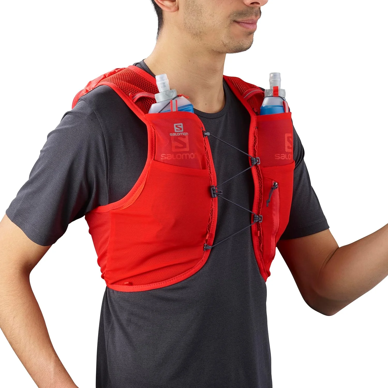 جلیقه آبرسانی سالومون Adv Hydra Vest 8 Unisex مناسب دویدن در مسیر، پیاده روی، راحتی و ثبات، دسترسی سریع به آبرسانی و سادگی