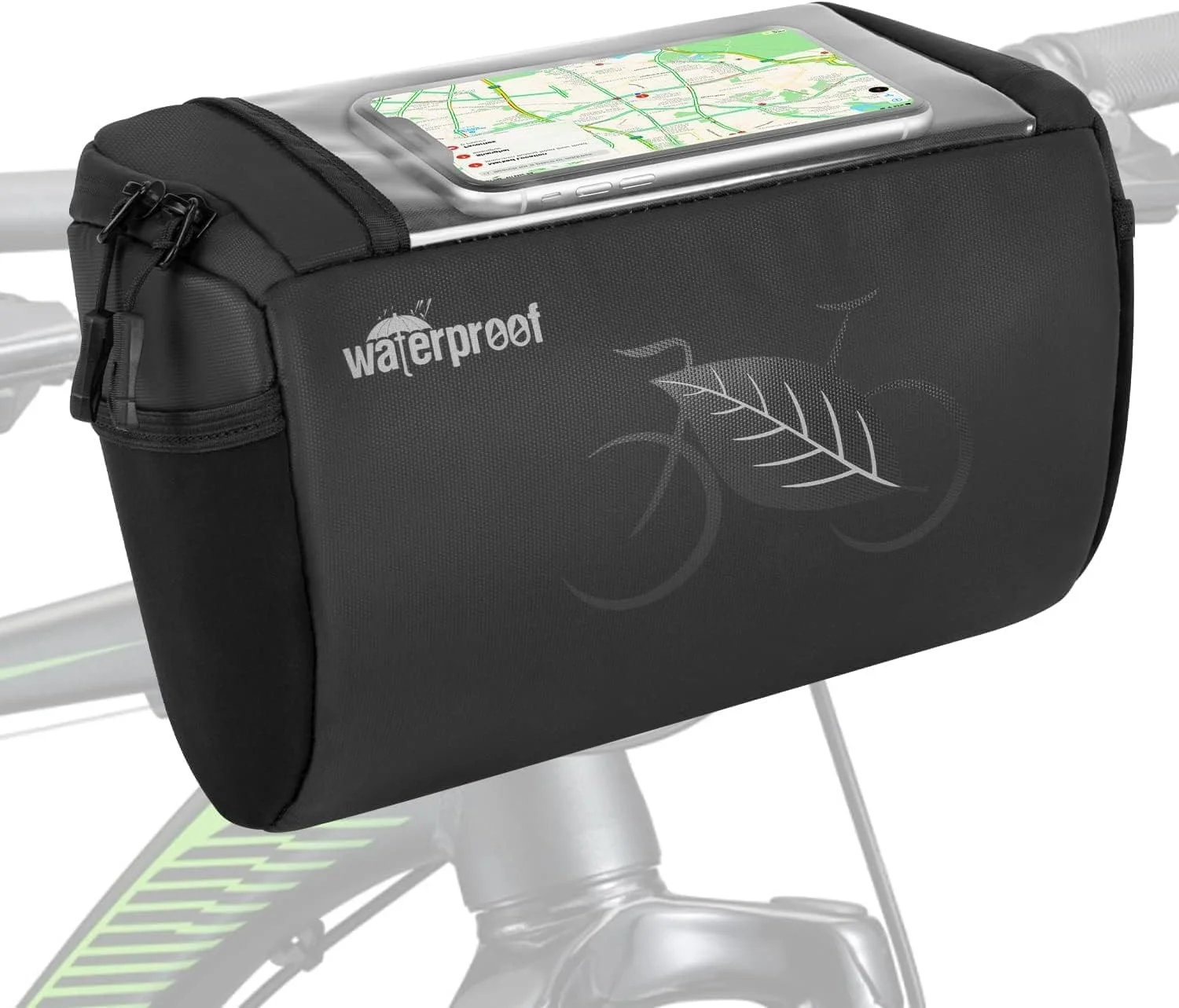 کیف ضدآب فرمان دوچرخه، سبد جلویی دوچرخه با نگهدارنده تلفن همراه لمسی، کیف ذخیره سازی بازتابنده 3 لیتری برای مردان، زنان، کودکان، مناسب دوچرخه سواری در فضای باز، جاده و کوهستان