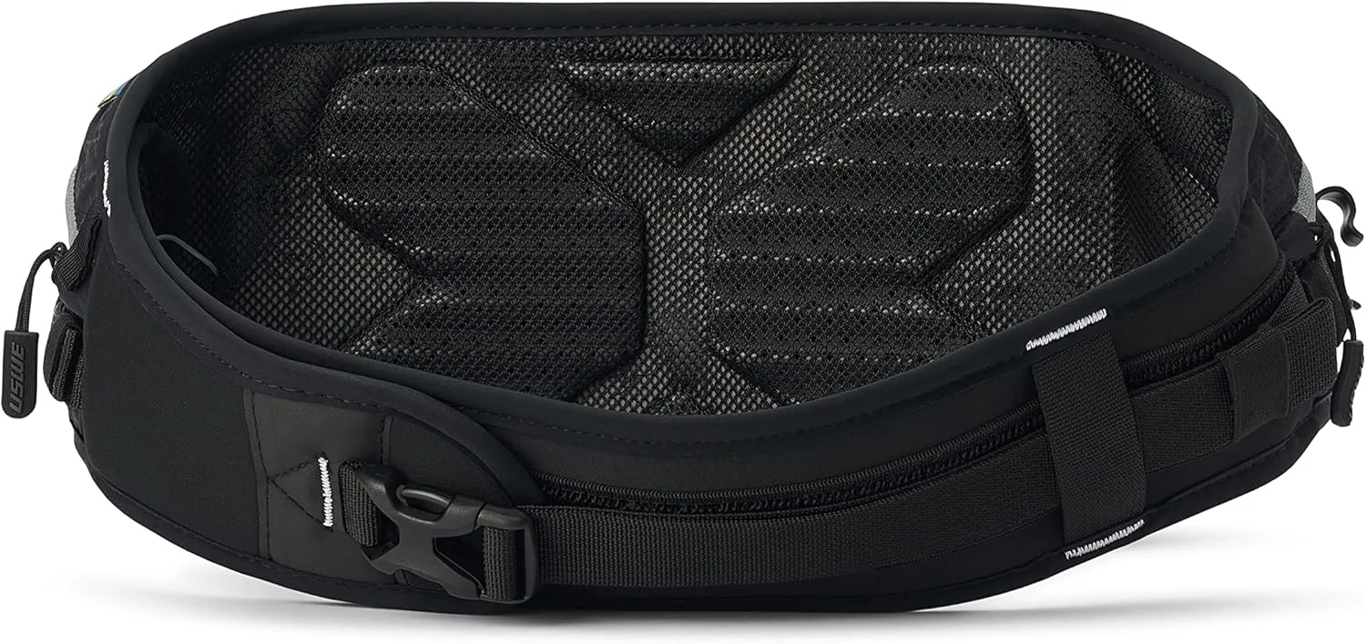 کیف کمری آبرسانی USWE Zulo - دارای محفظه سازمان دهنده و جیب های جانبی، کمربند بدون لغزش (6 لیتر، مشکی)