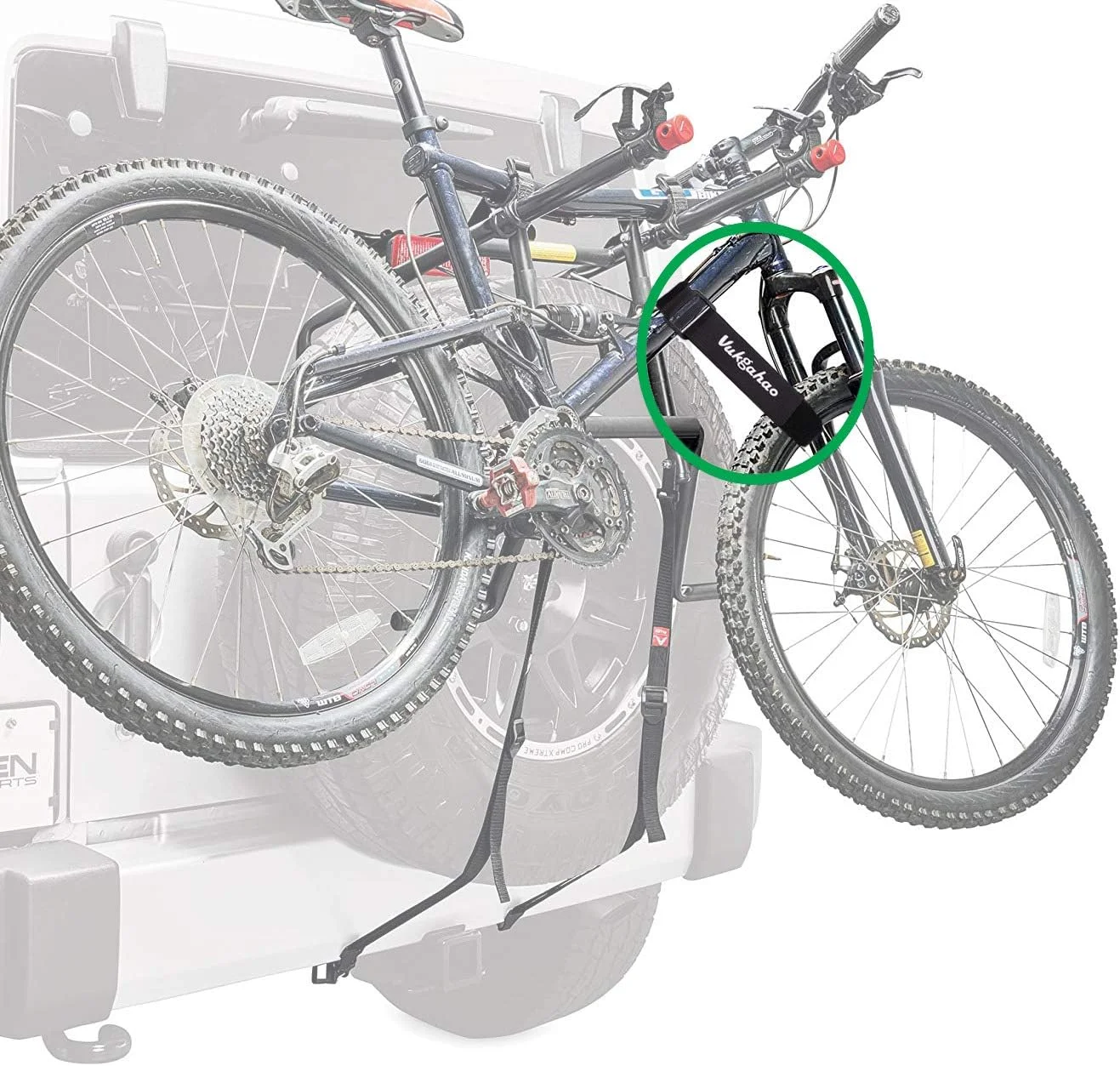 بندهای تثبیت کننده چرخ دوچرخه برای باربند خودرو/باربند صندوق عقب شاسی بلند - بست های قلاب و حلقه قابل تنظیم و متنوع (81x4x) مشکی بندهای تثبیت کننده چرخ دوچرخه برای باربند خودرو/باربند صندوق عقب شاسی بلند - بست های قلاب و حلقه قابل تنظیم و متنوع (81x4x) مشکی